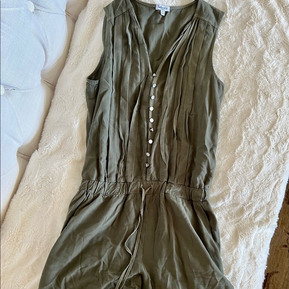 Splendid button up romper